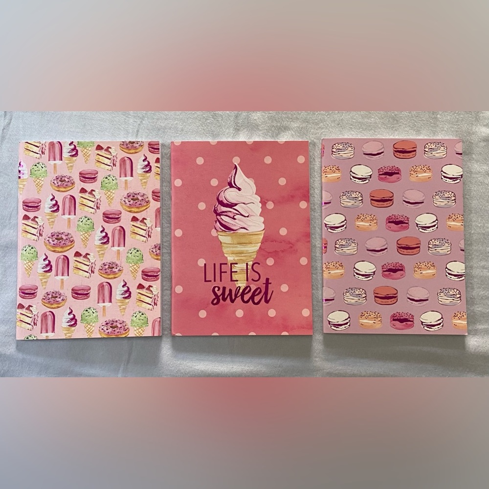 🍩🍦🧁3 mini notepads